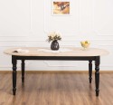 Extendable oval table 180 / 220cm, oak top