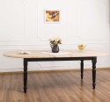 Extendable oval table 180 / 220cm, oak top