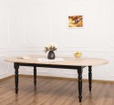 Extendable oval table 180 / 220cm, oak top