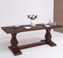 Colonial pillar leg dining table 210x90cm