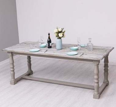 Monastery table with turned legs 210x90cm