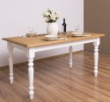 Dining table with turned legs 160x90cm