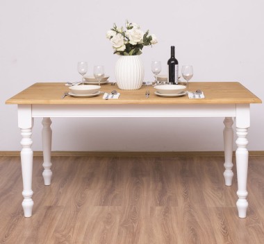 Dining table with turned legs 160x90cm