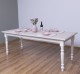 Dining table with turned legs 160x90cm, oak top