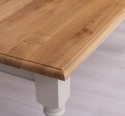 Dining table with turned legs 160x90cm, oak top