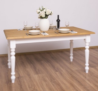 Dining table with turned legs 180x90cm