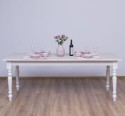 Dining table with turned legs 180x90cm, oak top