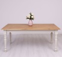 Dining table with turned legs 180x90cm, oak top