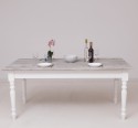 Dining table with turned legs 210x90cm