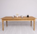 Dining table with turned legs 210x90cm