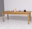 Dining table with turned legs 210x90cm