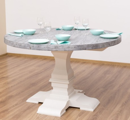 Table with central leg,...