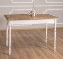 Table with turned legs, dim. 140x70x78