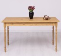 Table with turned legs, dim. 140x70x78