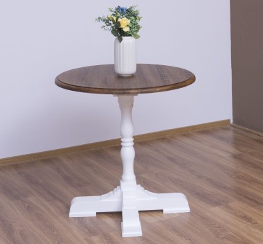 Bar table with round top 78cm, oak top