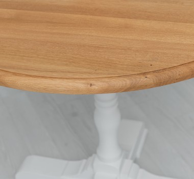 Bar table with round top 78cm, oak top