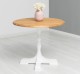 Bar table with round top 78cm, oak top