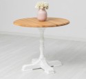 Bar table with round top 78cm, oak top