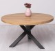 X-Y base dining table, oak top