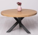 X-Y base dining table, oak top