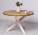 X-Y base dining table, oak top