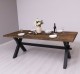 Dining table with X legs, 210