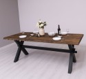 Dining table with X legs, 210