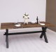 Dining table with X legs, 210