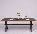 Dining table with X legs, 210