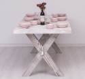 Dining table with X legs, 210