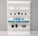 Large shelf with 3 drawers, 3 shelves - Color Corp_P004 / Color Drawers_P008 - DOUBLE COLORED