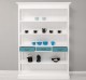 Large shelf with 3 drawers, 3 shelves - Color Corp_P004 / Color Drawers_P008 - DOUBLE COLORED