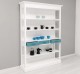 Large shelf with 3 drawers, 3 shelves - Color Corp_P004 / Color Drawers_P008 - DOUBLE COLORED