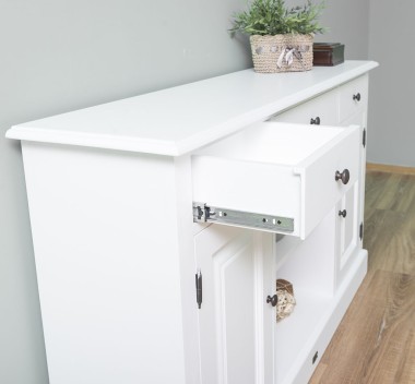 Chest of drawers with 2 doors, 3 drawers, open space