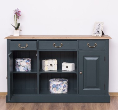 Chest of drawers with 2 doors, 3 drawers, open space