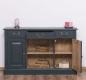 Chest of drawers with 2 doors, 3 drawers, open space