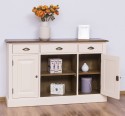 Chest of drawers with 2 doors, 3 drawers, open space