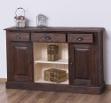 Chest of drawers with 2 doors, 3 drawers, open space