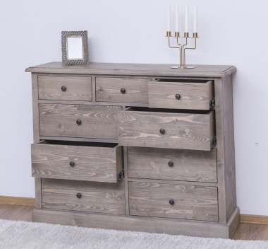 Chest of drawers with 9 drawers