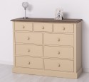 Chest of drawers with 9 drawers