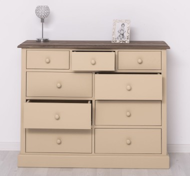 Chest of drawers with 9 drawers