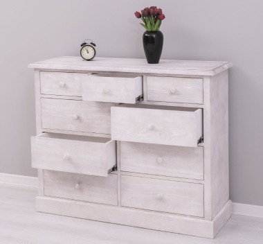 Chest of drawers with 9 drawers