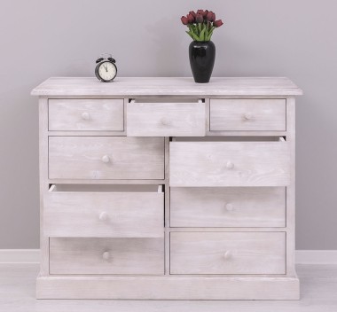 Chest of drawers with 9 drawers