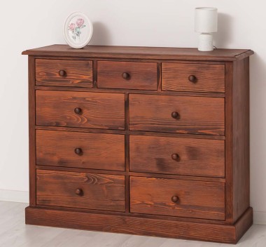 Chest of drawers with 9 drawers