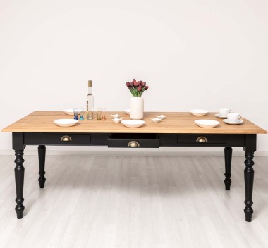 Dining table 180x90cm, oak top