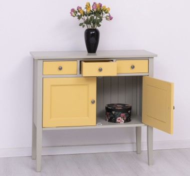 Console with 2 doors, 3 drawers