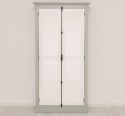 Cabinet with 2 doors, rod closing system, Shutter Collection