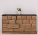 Chest of 19 drawers, top oak