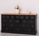 Chest of 19 drawers, top oak