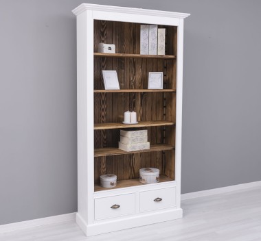 Bookcase with 2 drawers, open shelf